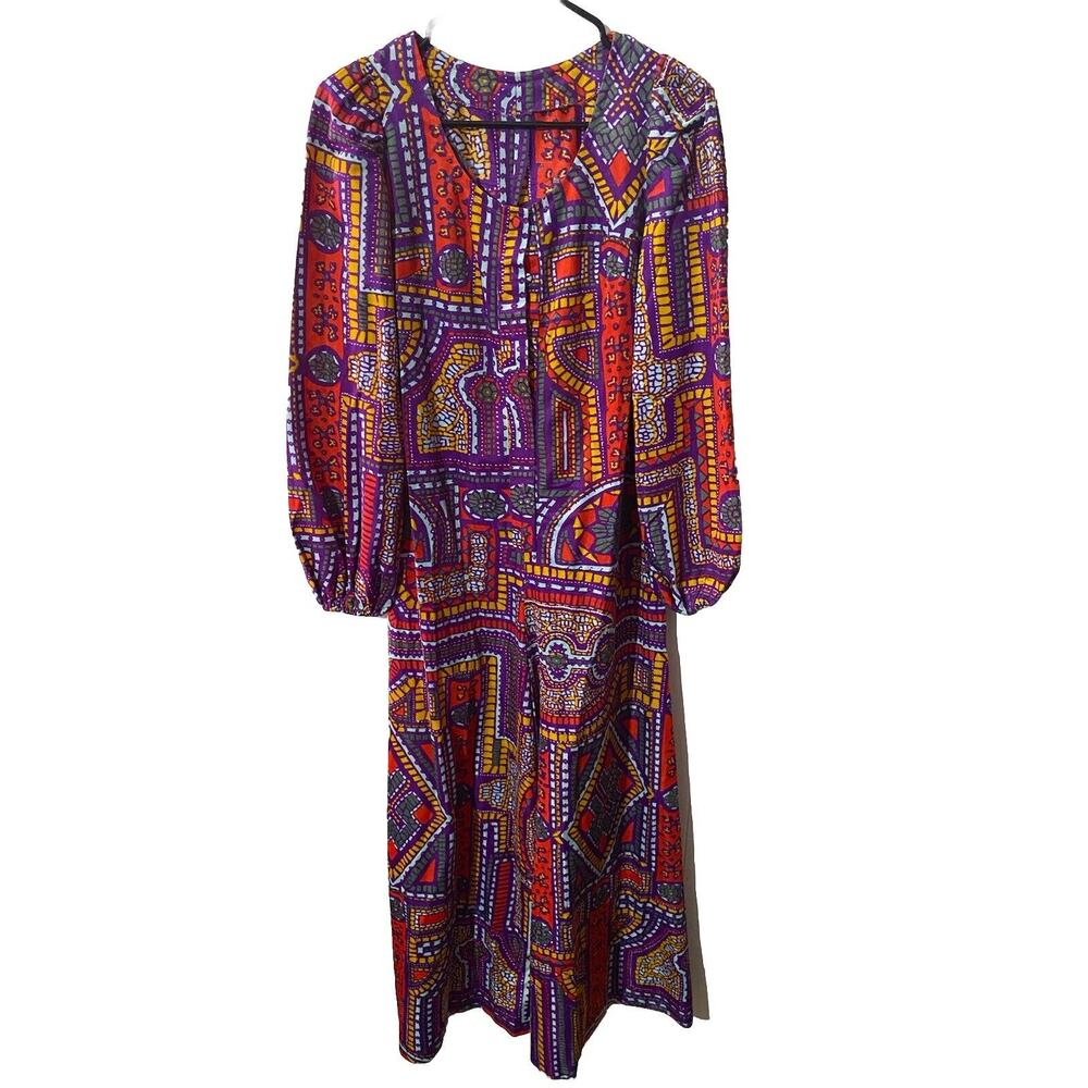 Vintage 1970’s Jumpsuit Handmade EUC Size Xs/Small Multicolor